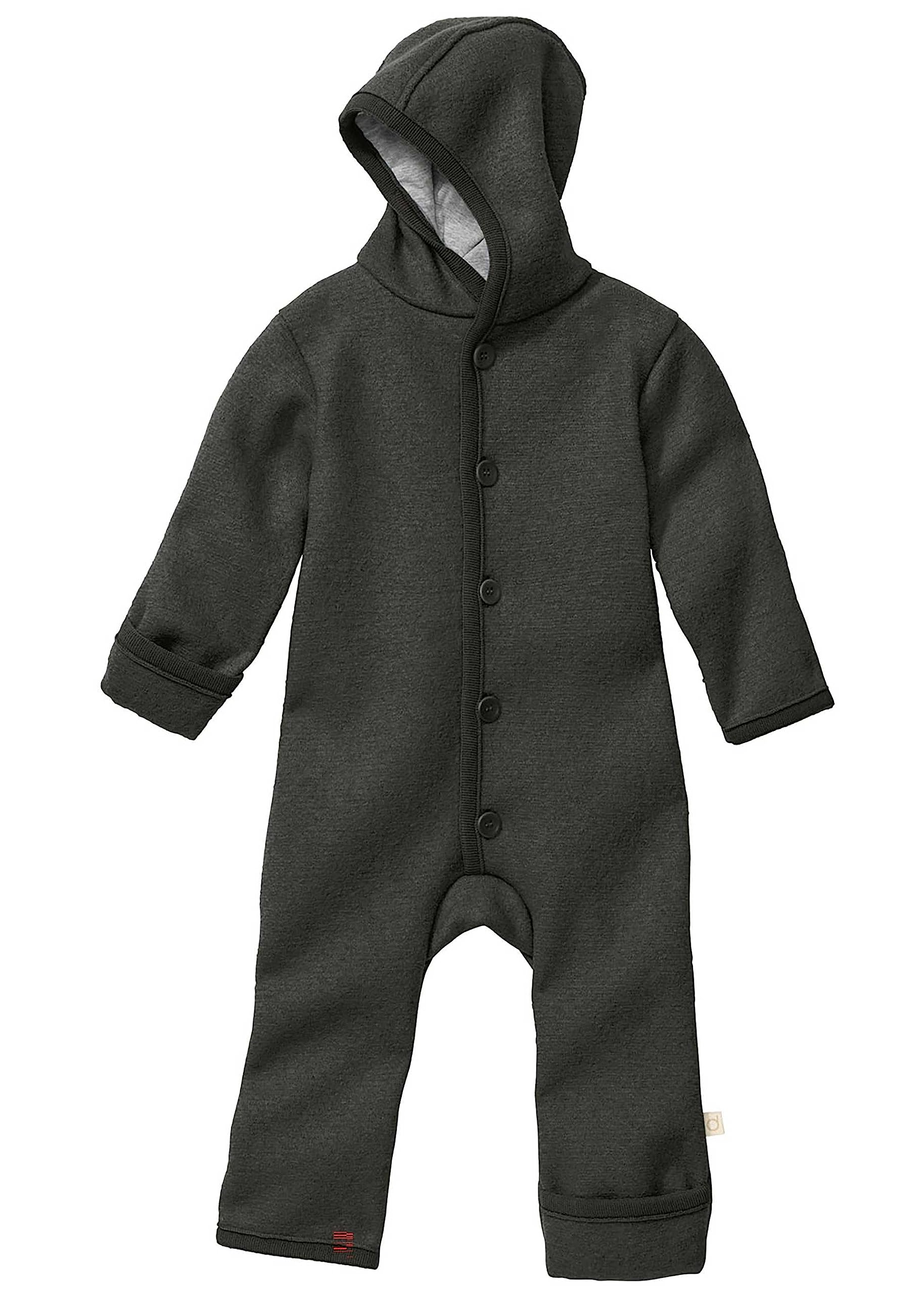 Disana Charcoal Baby’s Jumpsuit / Onesie - Black - 86 Cm-92 Cm