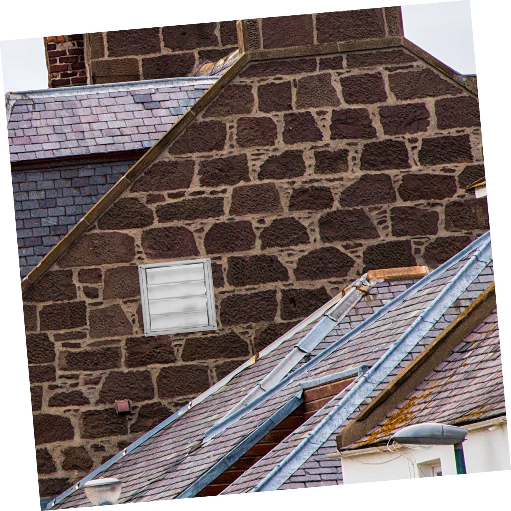 SEWACC Rejilla de Ventilación de Acero Inoxidable con Malla y Louvers Ajustables Cubierta Resistente la Lluvia para Pared Exterior Hogar Oficina y Baño Protección Contra Humedad y Flujo
