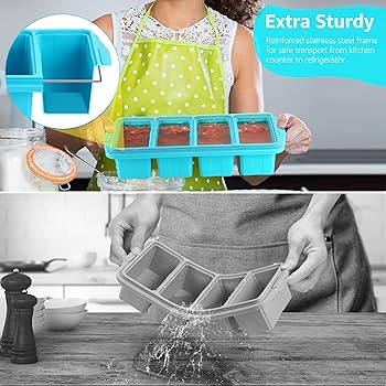 Esty Ecotres 美容機器 トレイ付き Amazon | Ztomine (ズトミン) 蓋付きシリコンフリーザートレイ