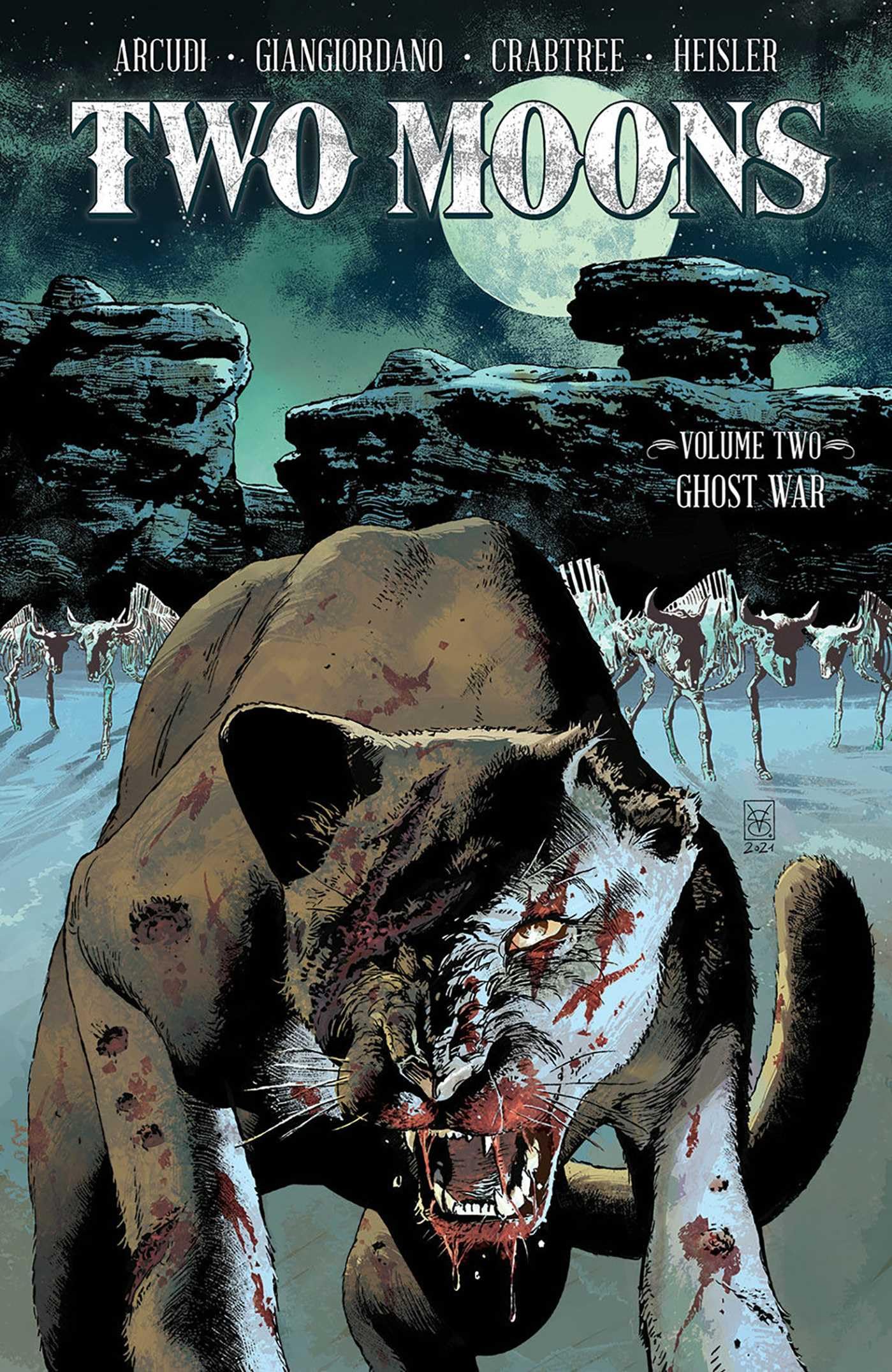 Two Moons, Volume 2: Ghost War by John Arcudi PAPERBACK 9781534321175