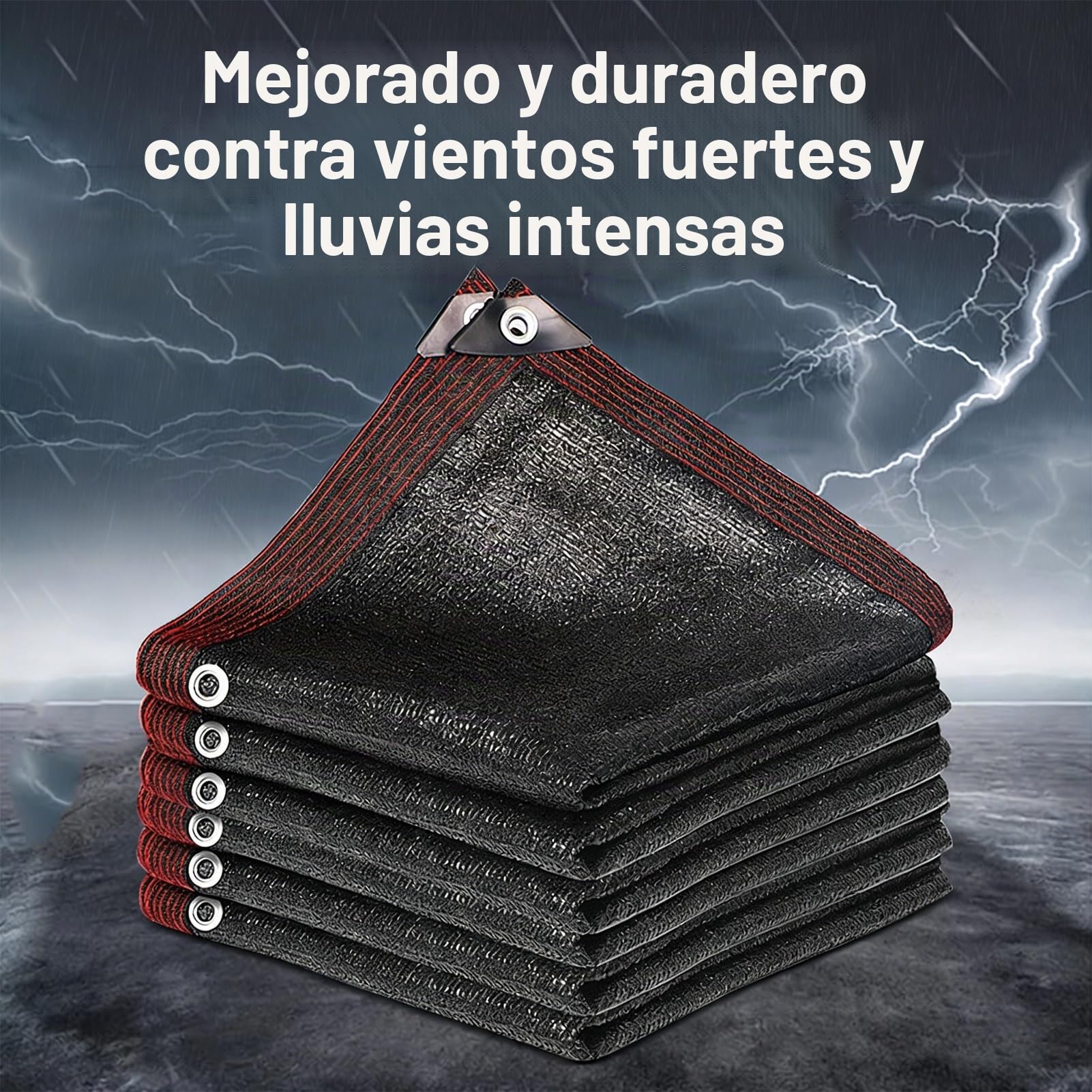 Vela de Sombra Resistente - Lona Impermeable con protección UV para terraza, jardín y Piscina | Fácil instalación con Esquinas reforzadas para Patio y Exterior