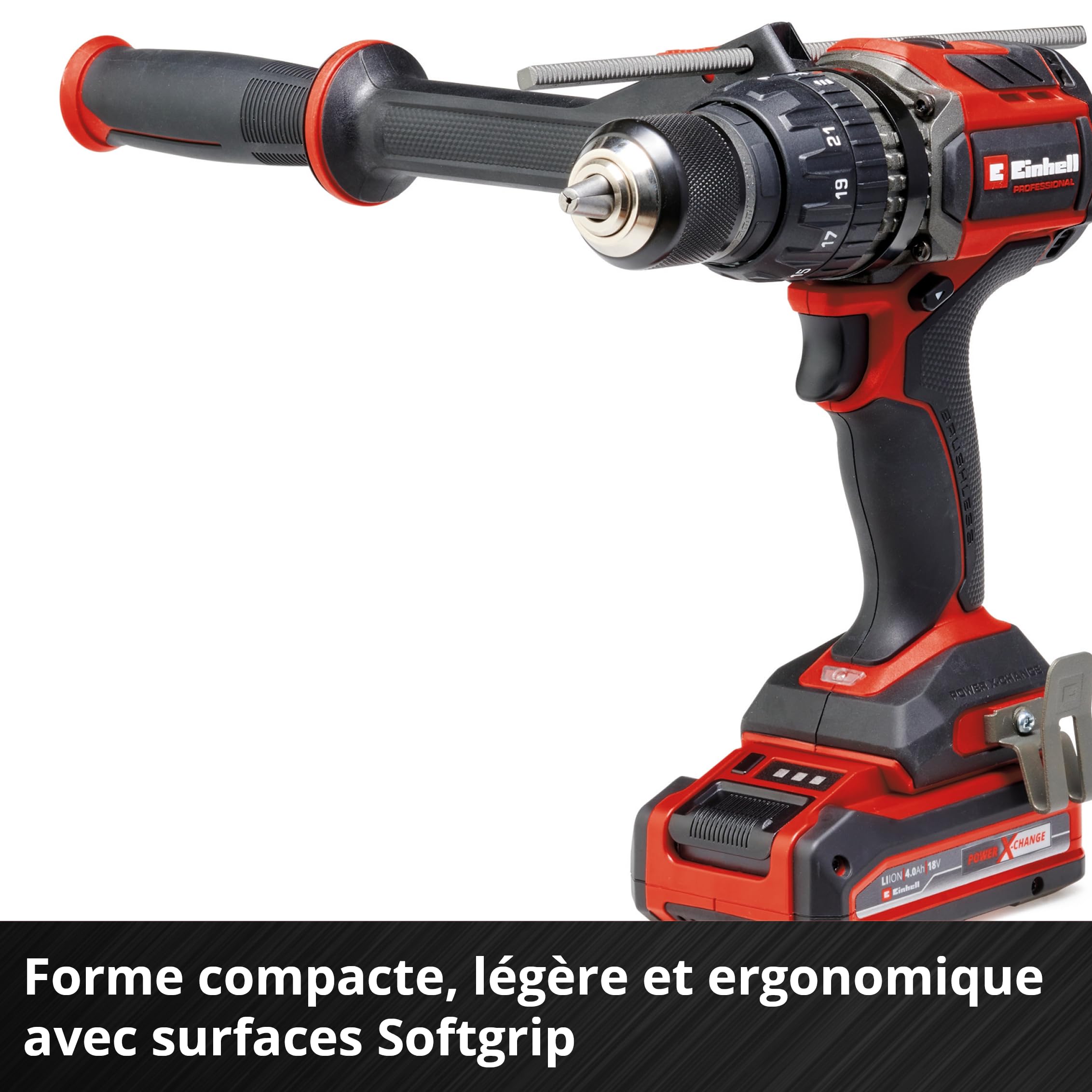 Einhell Professional Perceuse Visseuse à percussion sans fil TP-CD 18/120 Li-i BL - Solo Power X-Change (18V, moteur Brushless, 120 Nm, Mandrin 13mm) Livré sans batterie ni chargeur