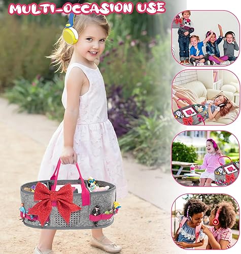 Miniatura 7 de Estuche de transporte de fieltro mejorado para el juego de iniciación de Toniebox, figuras de Tonies, personajes de Tonies, funda Tonie,