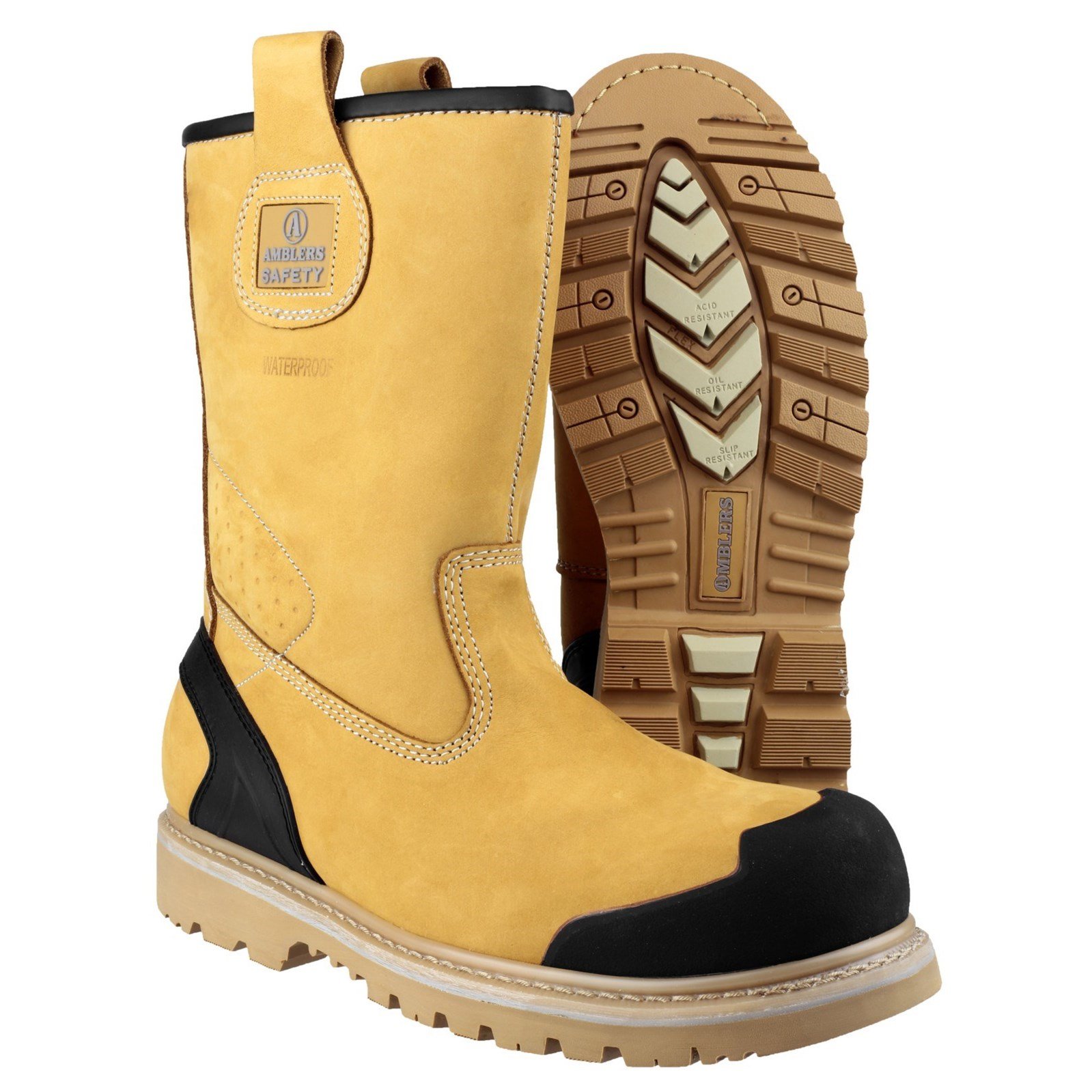 Amblers Safety FS222C S3 Wodoodporne buty ochronne Rigger Boot - Tan, multi, 44.5 EU