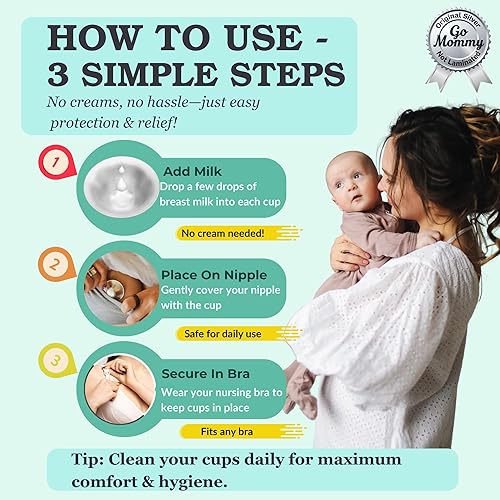 Miniatura 5 de The Original Silver - Tazas de lactancia protectores de pezones para recién nacidos protector de pezones para lactancia cubre pezones para lactancia