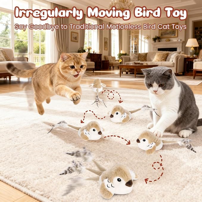 Juguete Interactivo Pájaros para Gatos con Catnip miniatura 2
