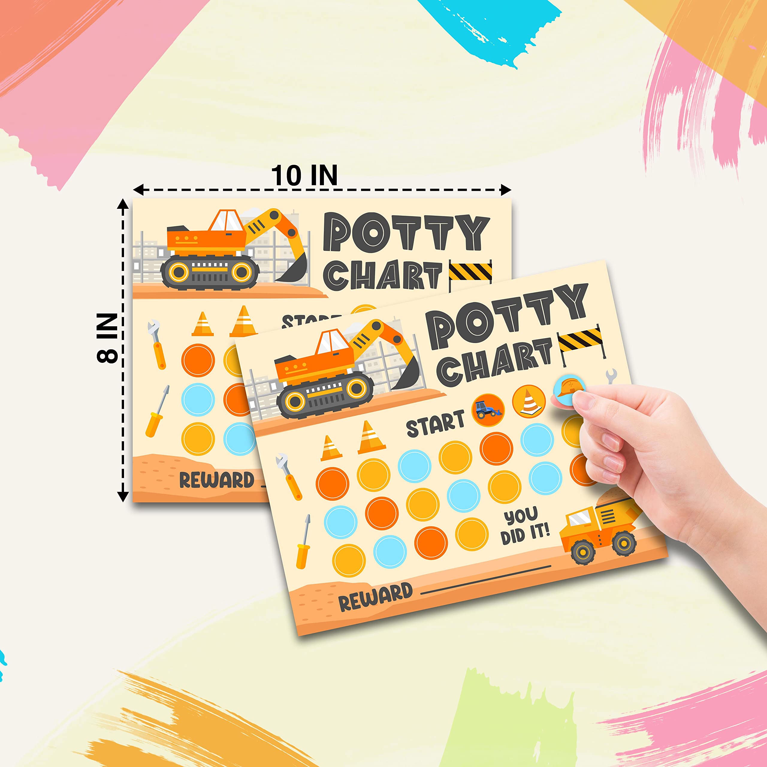 Snapklik.com : Construction Potty Training Reward Chart