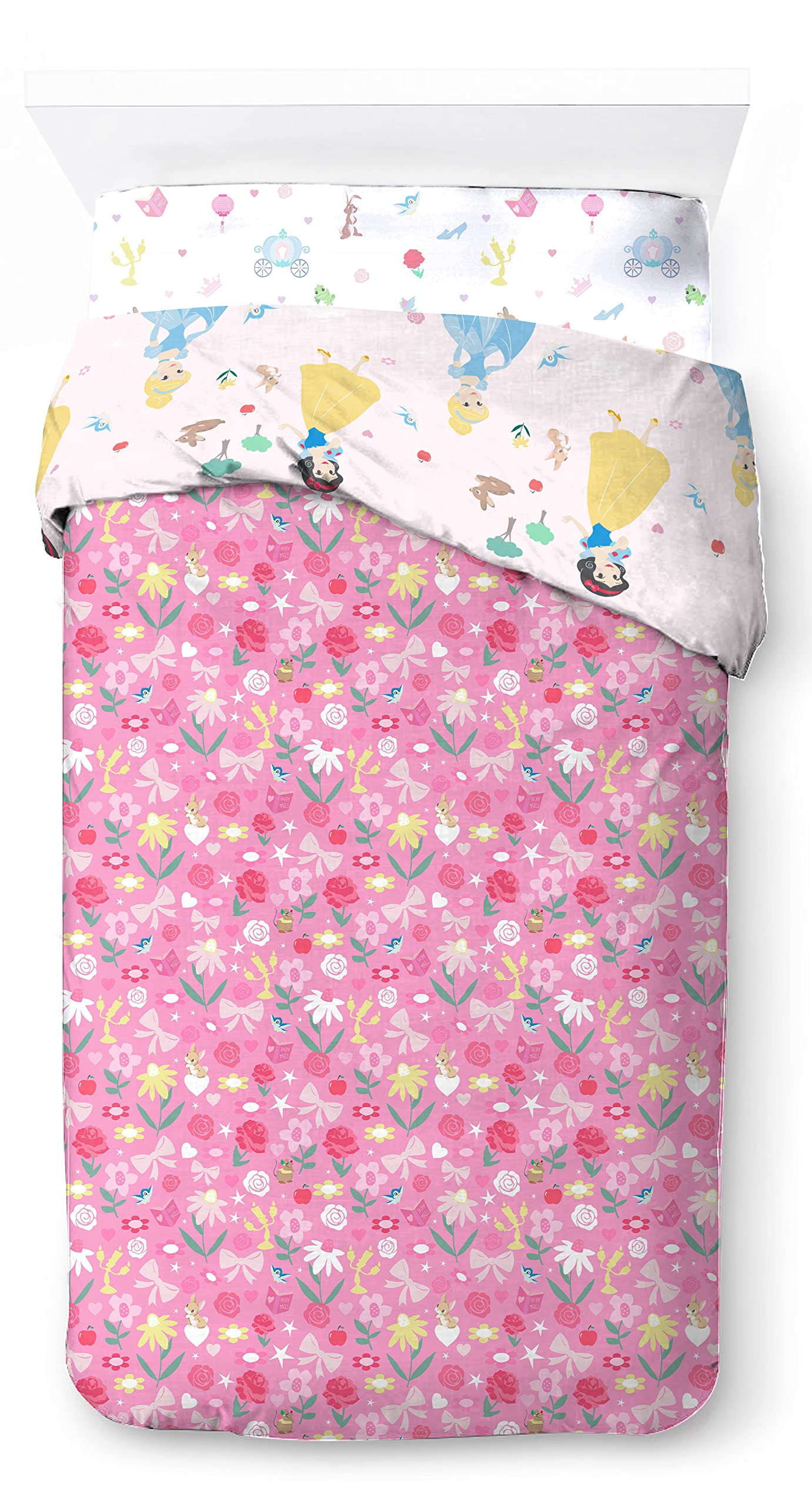 Disney Princess Cut Paper 3 Piece Bedding Set including Duvet Cover 135 x 200 cm - Image 3