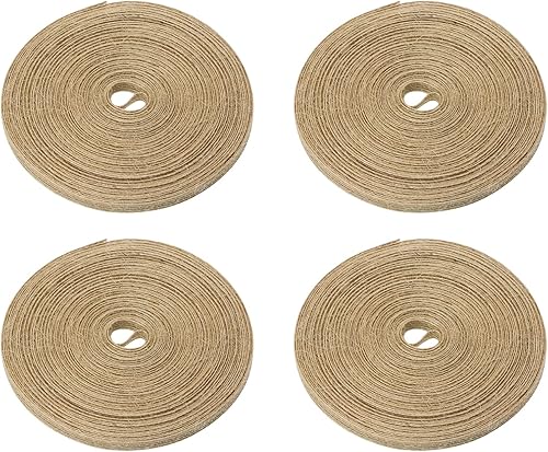 Shapenty Cinta de tela de arpillera natural para bodas, fiestas, decoración del hogar, manualidades, adornos de Navidad, lazos para envolver