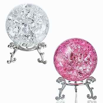 Amazon.com: kanpura ice Cracked Crystal Ball Paperweight