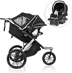 Système de voyage Evenflo Victory Plus avec poussette de jogging et siège d'auto LiteMax - Échelle grise