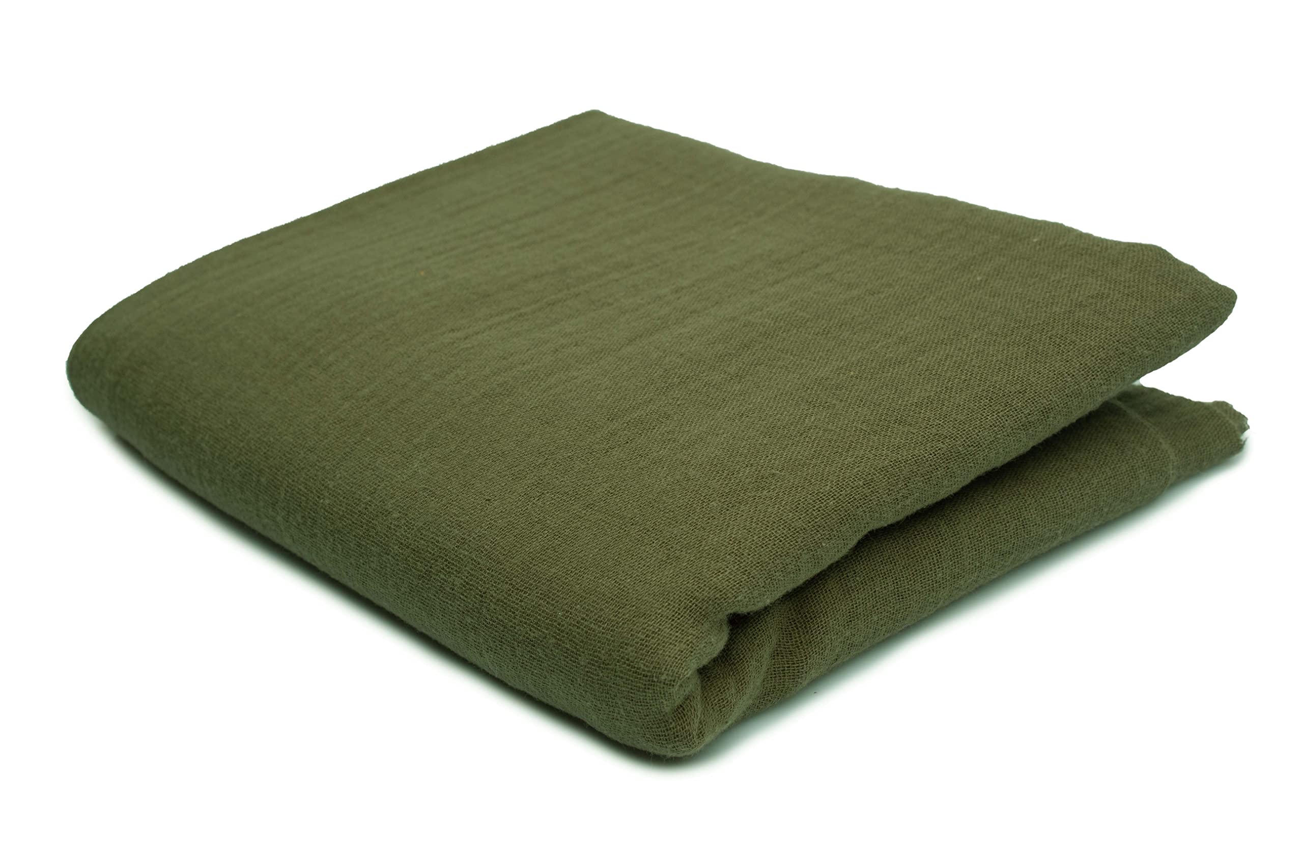 Cotton Muslin Double Gauze 50 x 130 cm (Khaki) — image 1