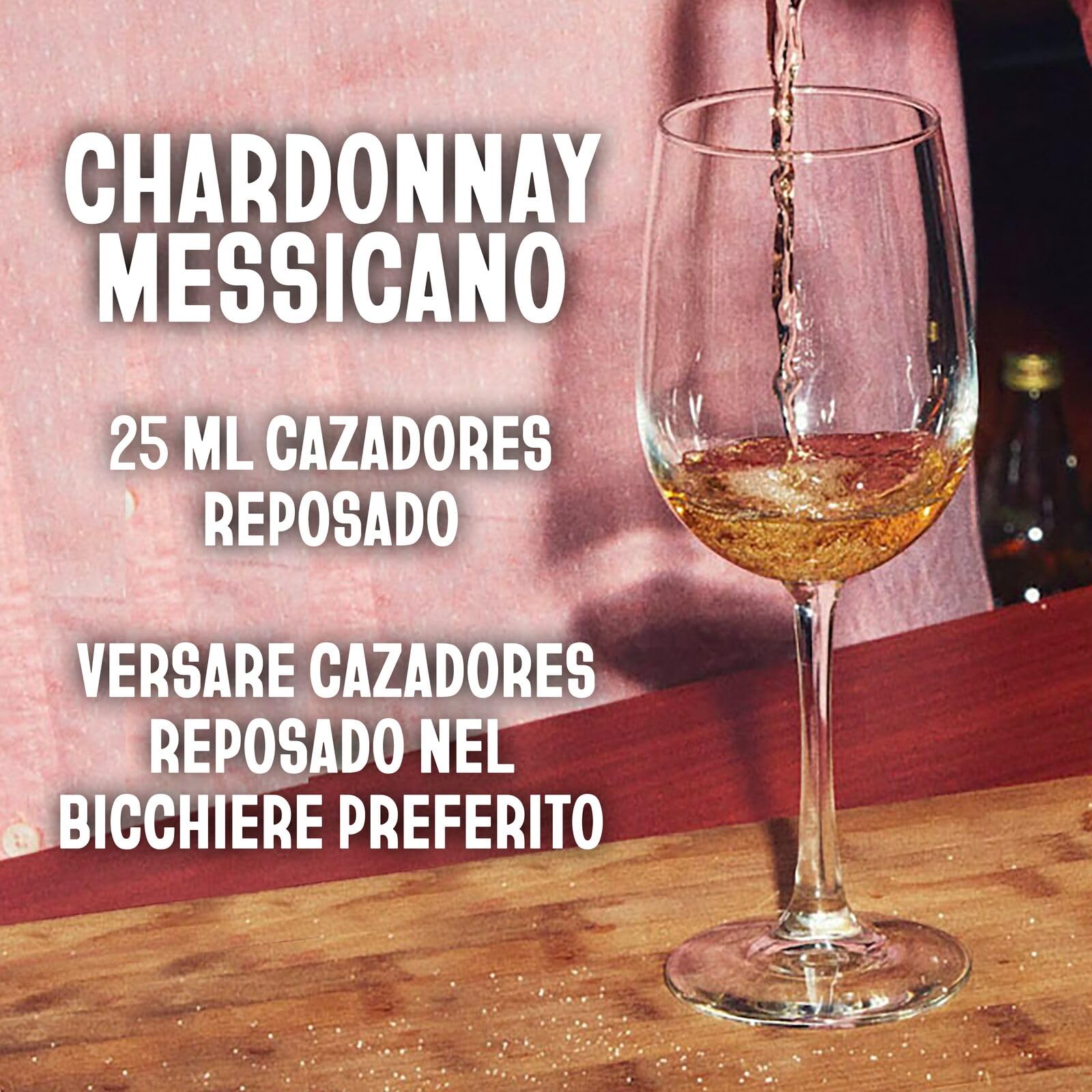 CAZADORES Tequila Reposado, 40% ABV, 70cl / 700ml, Alcool Bidistillato Prodotto con 100% Agave Blu Weber