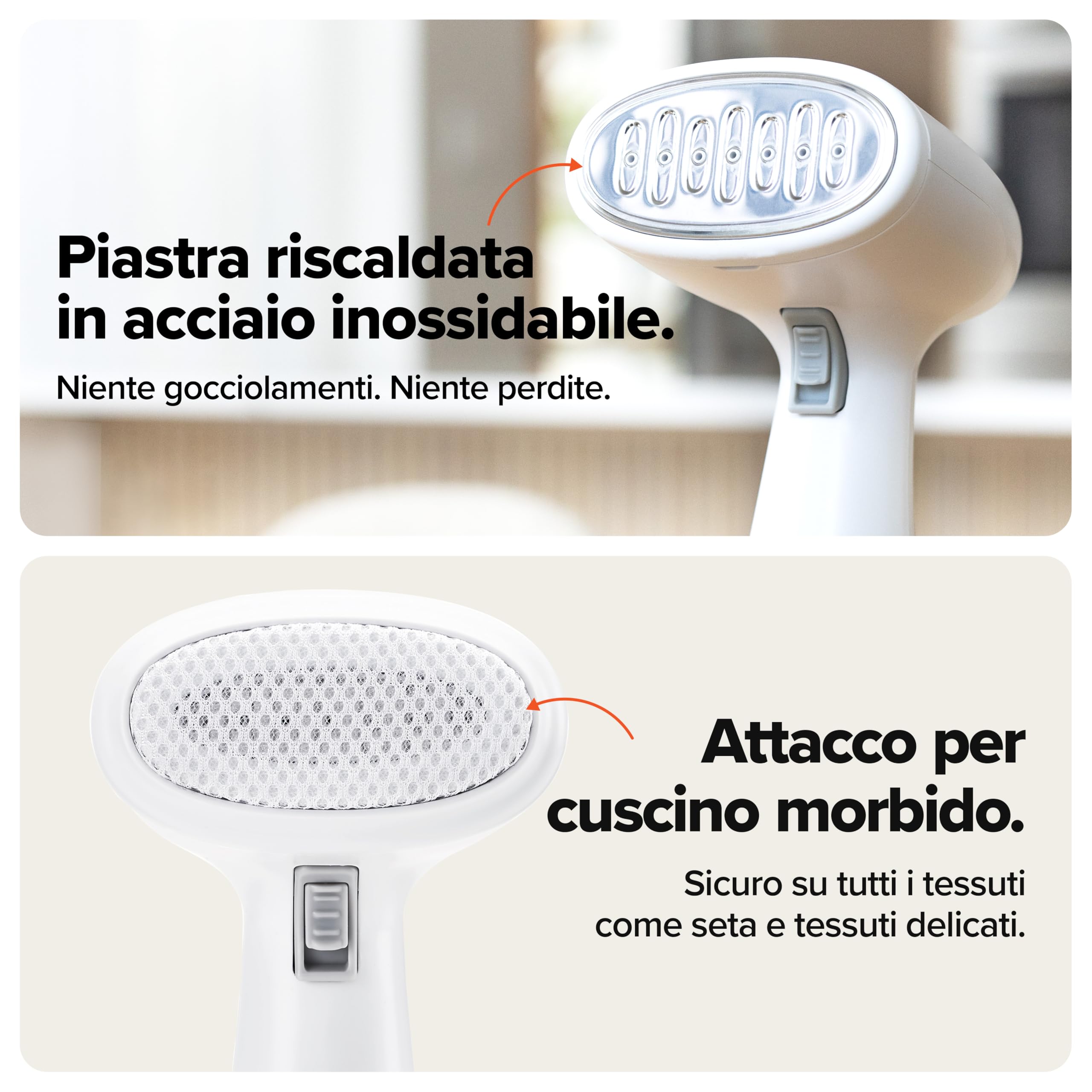 Dupray Voila 3-in-1 Vaporizzatore Portatile – Steamer a Mano per Abiti, Tessuti e Casa