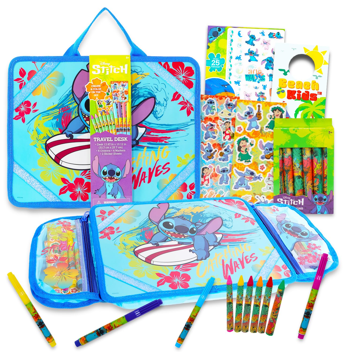 メモセット♡Stitchさま Amazon.com: Lilo and Stitch Art Desk Set - Bundle with Stitch Lap