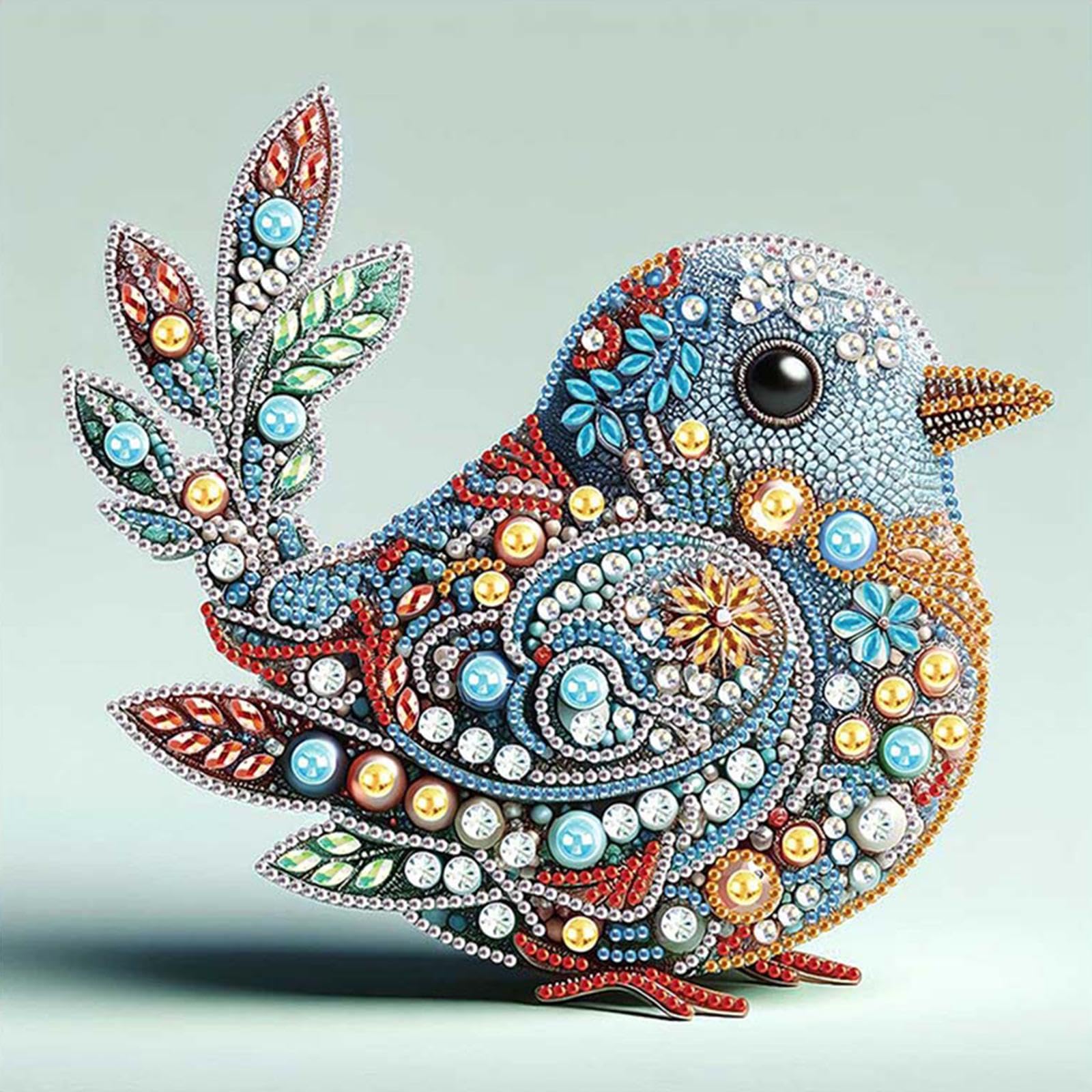 Sh311 Bird 5D Diy Special Shape Partial Drill Dimond Paintings Wall Decor 30X30cm