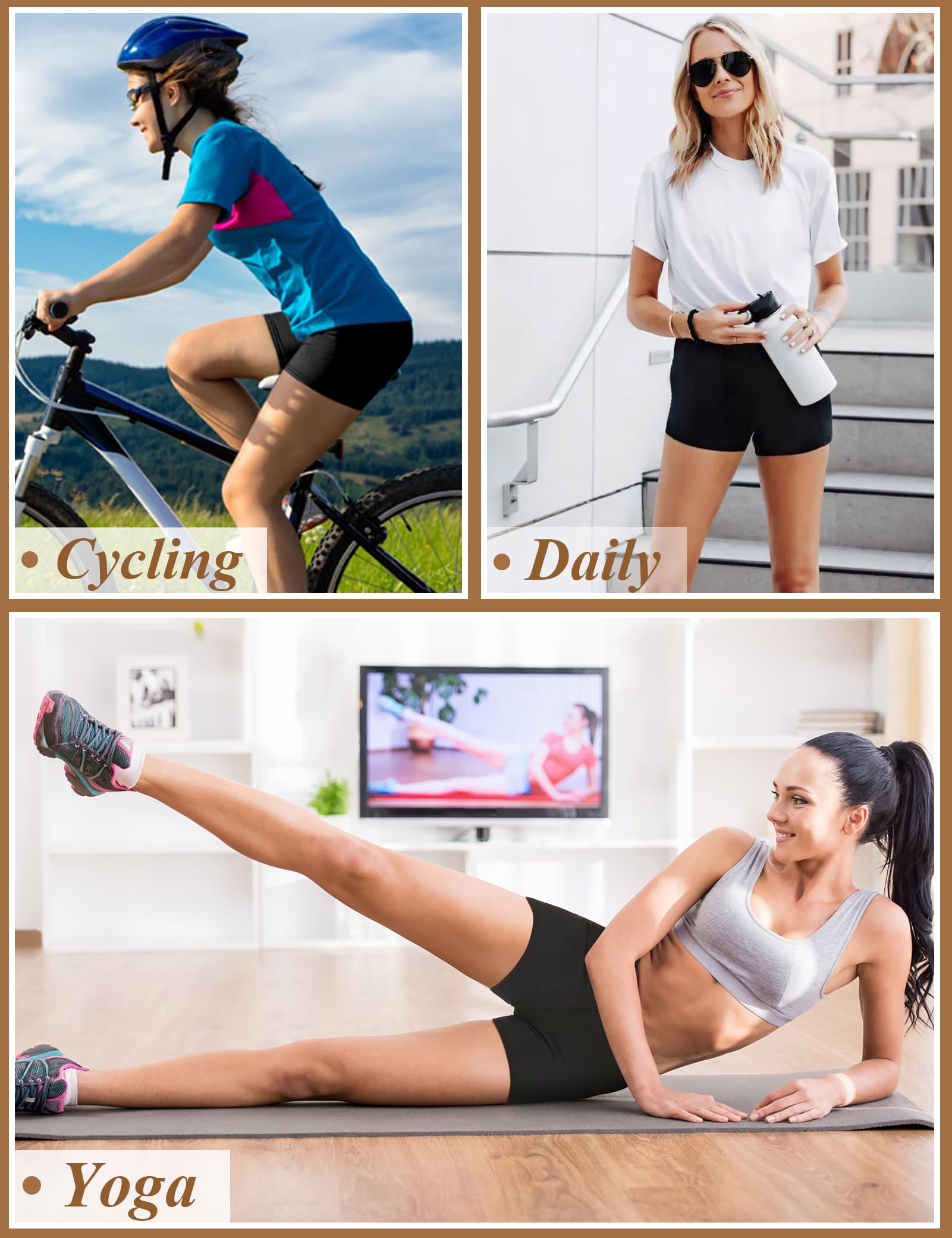 Becellen Sportowe spodenki sportowe sportowe sportowe Booty Scrunch Butt Lift