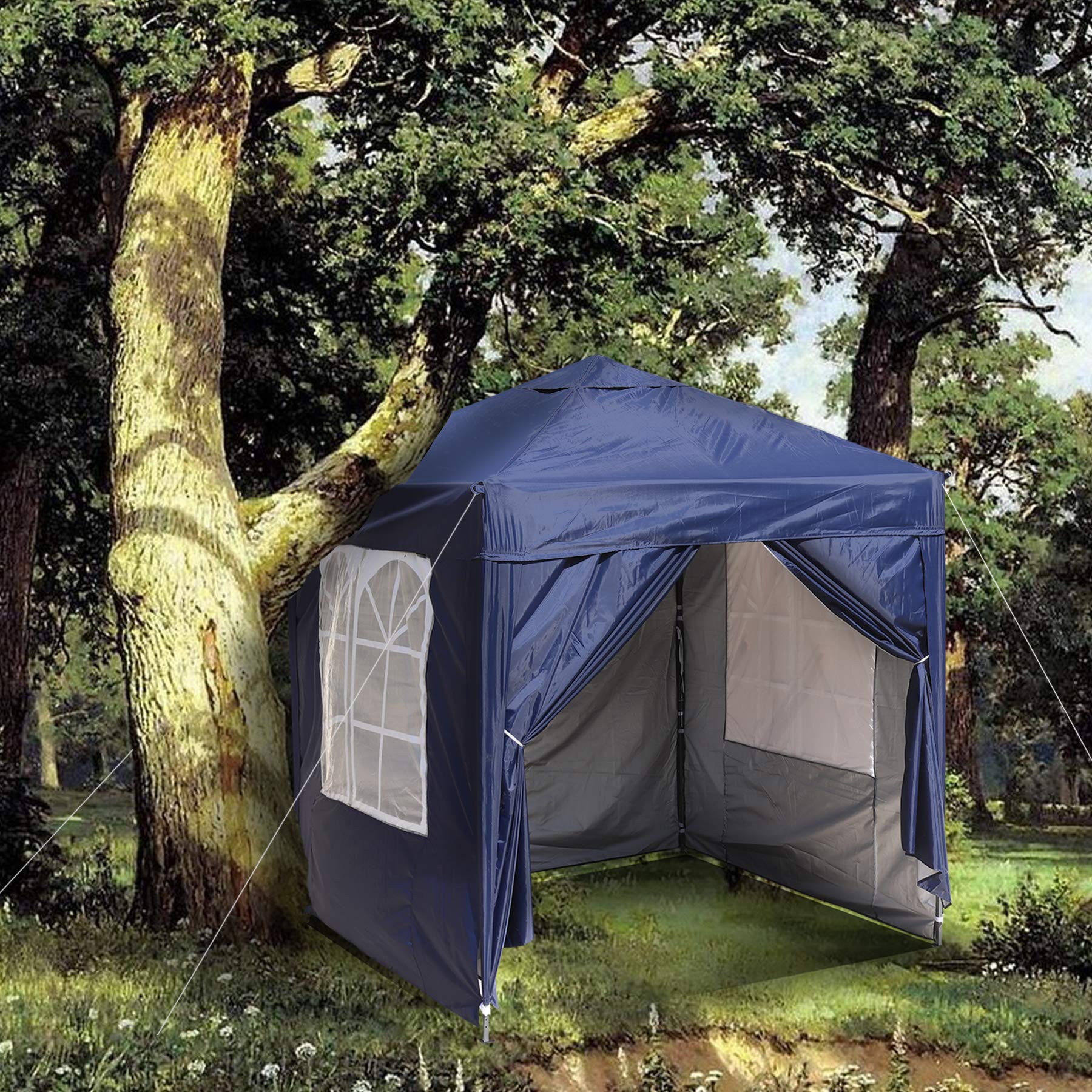 SANHENG Gazebo pop up, tenda pop-up con pesi, completamente impermeabile, gazebo ideale per feste all'aperto e campeggio