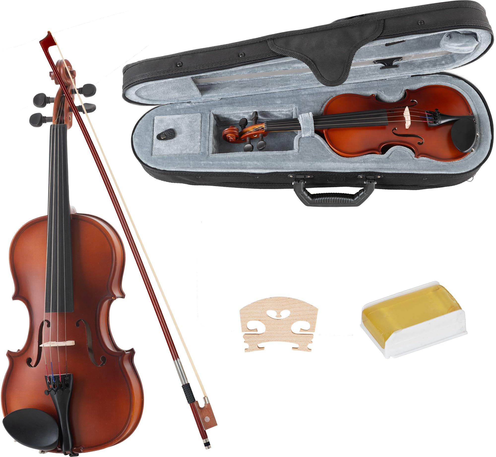 Classic Cantabile Student Violinset 1/8, Table sculptée en épicéa massif