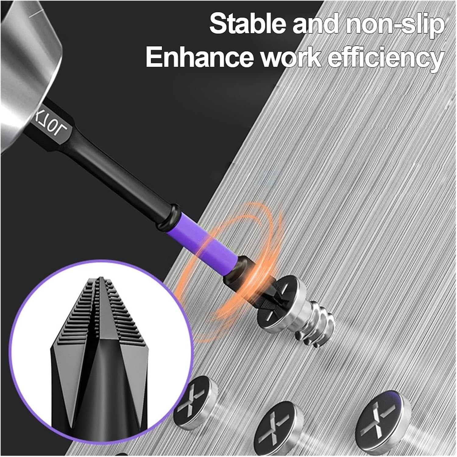 Cross Screwdriver Bits D1 High Hardness Anti-Shock Batch Head Non-Slip Impact Driver Bit Sets for Power Drilling