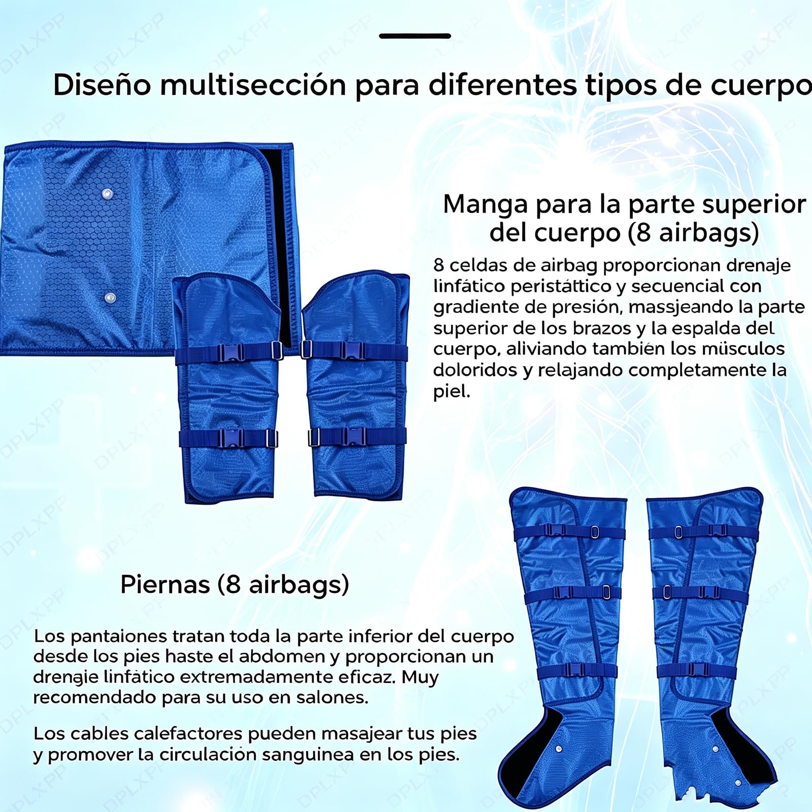 Dispositivo Belleza Adelgazar Y Masaje Drenaje Linfático Cuerpo Completo