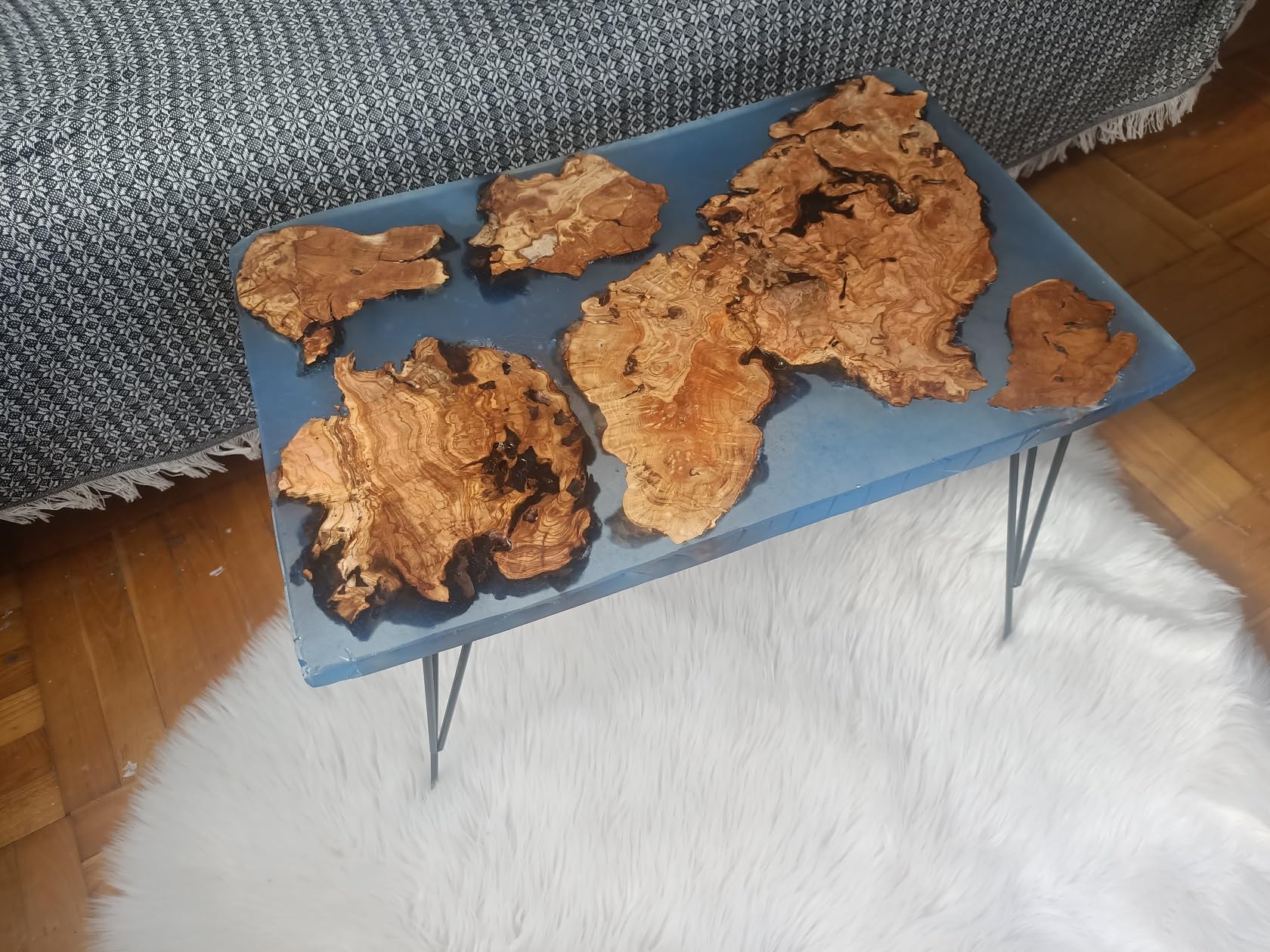 Planche En Bois Burl – Projet Résine, 15,5 X 10 Pouces, B822, Bord Brut