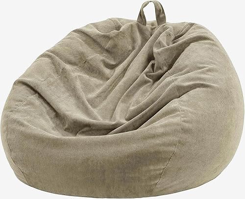 Miniatura 129 de Nobildonna - Funda para silla de puf (relleno sin relleno) de nido de pájaro para niños y adultos. Puf extra grande para almacenamiento de animales