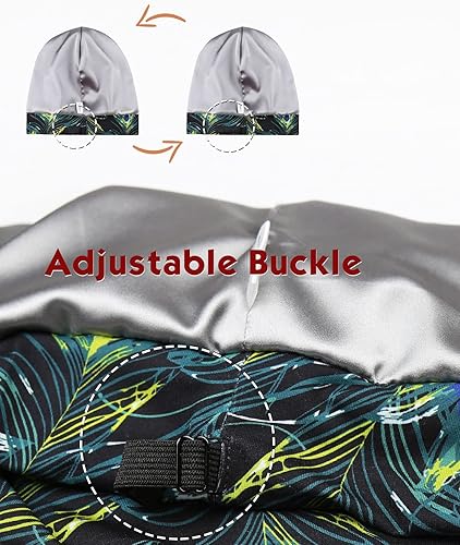 Miniatura 10 de FocusCare Gorro de pelo, extra grande ajustable negro para mujeres de pelo rizado encrespado