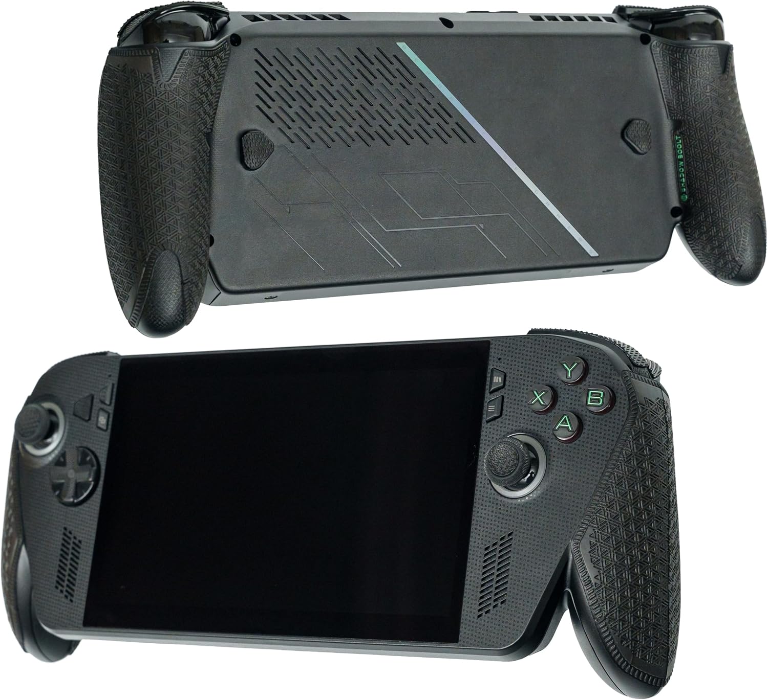 Controller Grips Compatible with ASUS ROG Xbox Ally X, Skin kit,Anti-Skid, Multi-Texture, Sweat Absorption, Pre-Cut Grips Tape, by SHADOW BOOLT (Black)