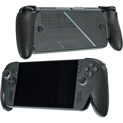 Controller Grips Compatible with ASUS ROG Xbox Ally X, Skin kit,Anti-Skid, Multi-Texture, Sweat Absorption, Pre-Cut Grips Tape, by SHADOW BOOLT (Black)