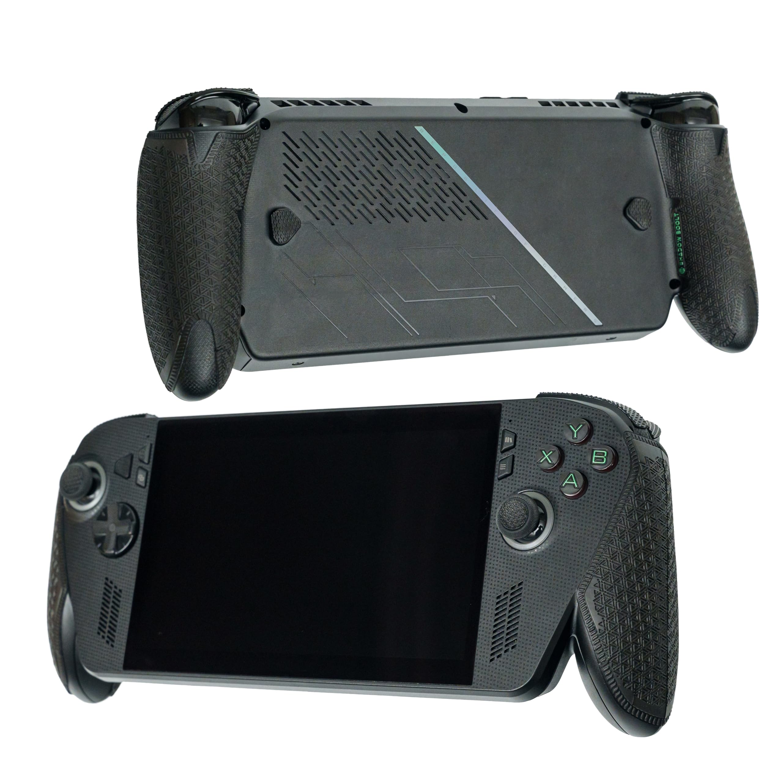 Manopole per controller ASUS ROG Xbox Ally X, antiscivolo, multi-texture, assorbe il sudore, pre-tagliate, kit di pelle (nero)