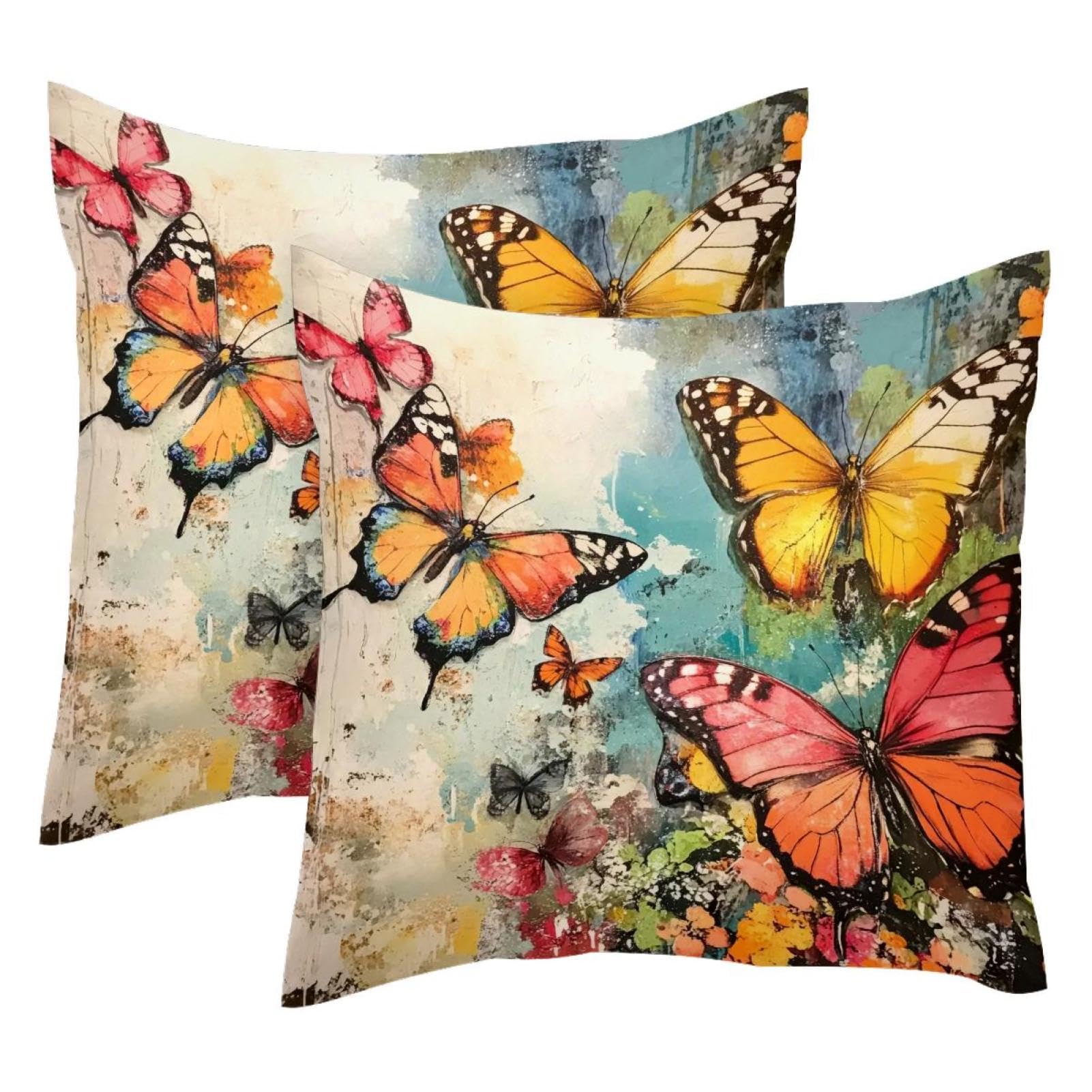 Housses de coussin 50x50 cm en velours pour masquer l'usure de vos vieux coussins