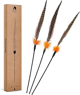 SCHLITZOHR Birdy Cat Toy with Feather, Interactive Feather Stick, Feather Feather, Pack of 3 product image