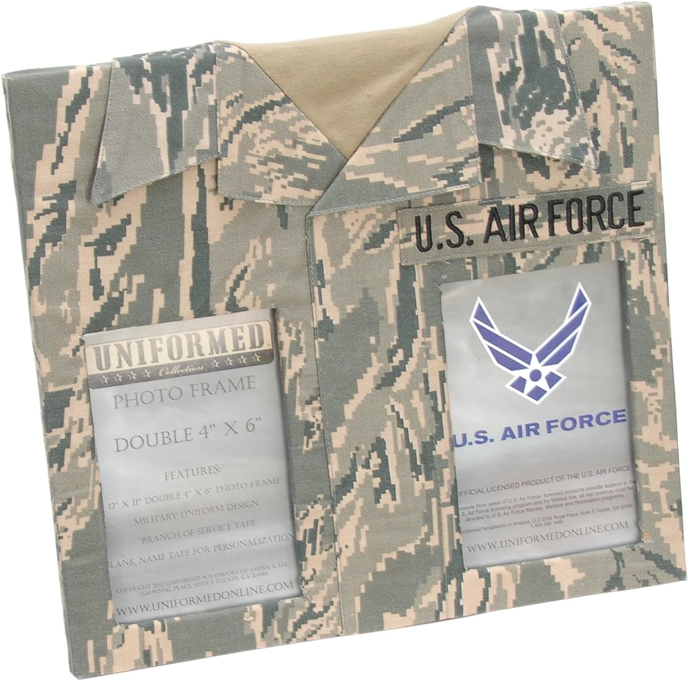 UNIFORMED ACUfrm12 U.S. Air Force ABU Double Frame, 4 by 6-Inch