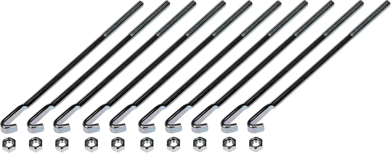 Dorman 390-015 5/16-18 In. X 8-3/4 In. X 2-1/4 In. Battery Hold Down Bolt, 10 Pack