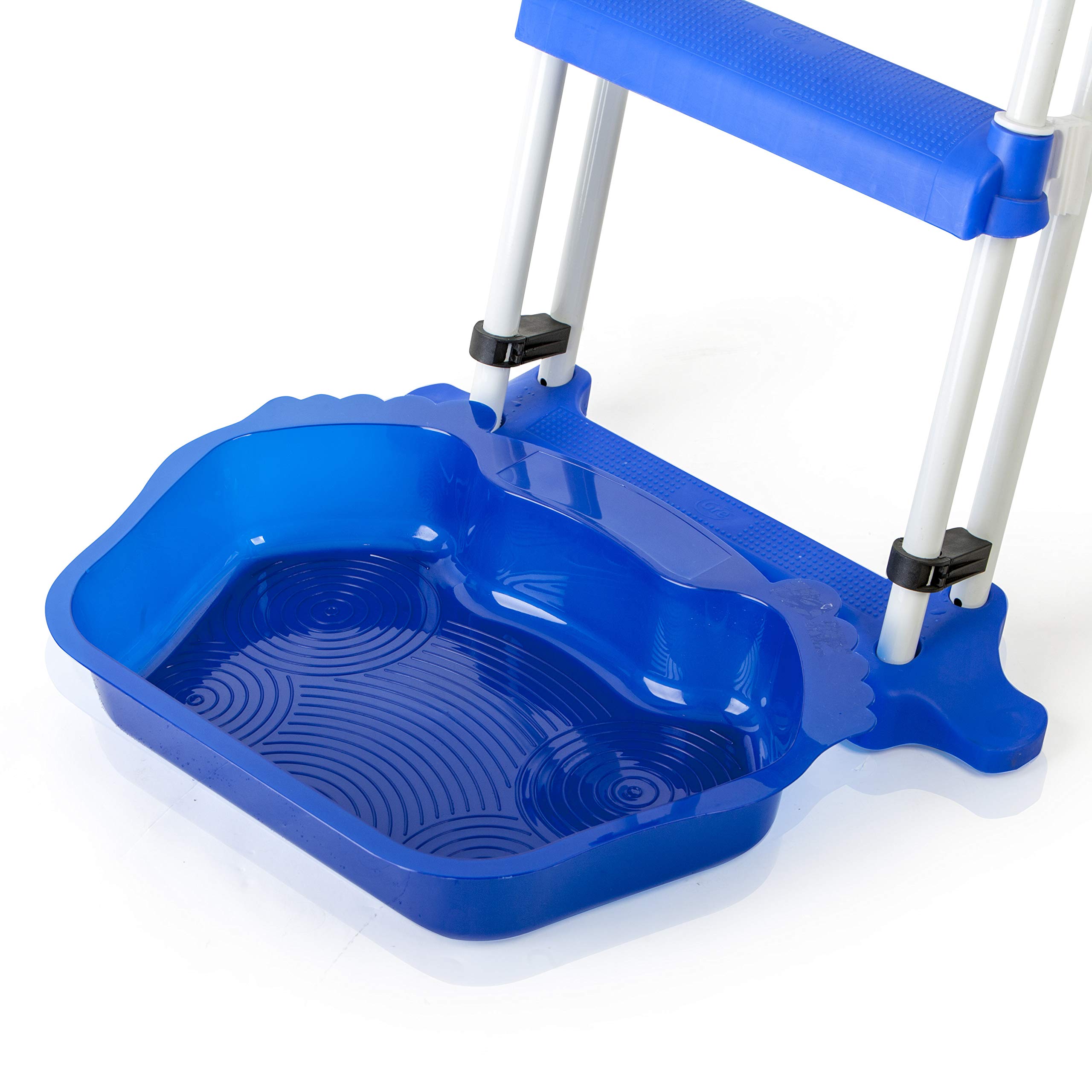 Gre LP01 - Lavapiedi per piscine in plastica blu.