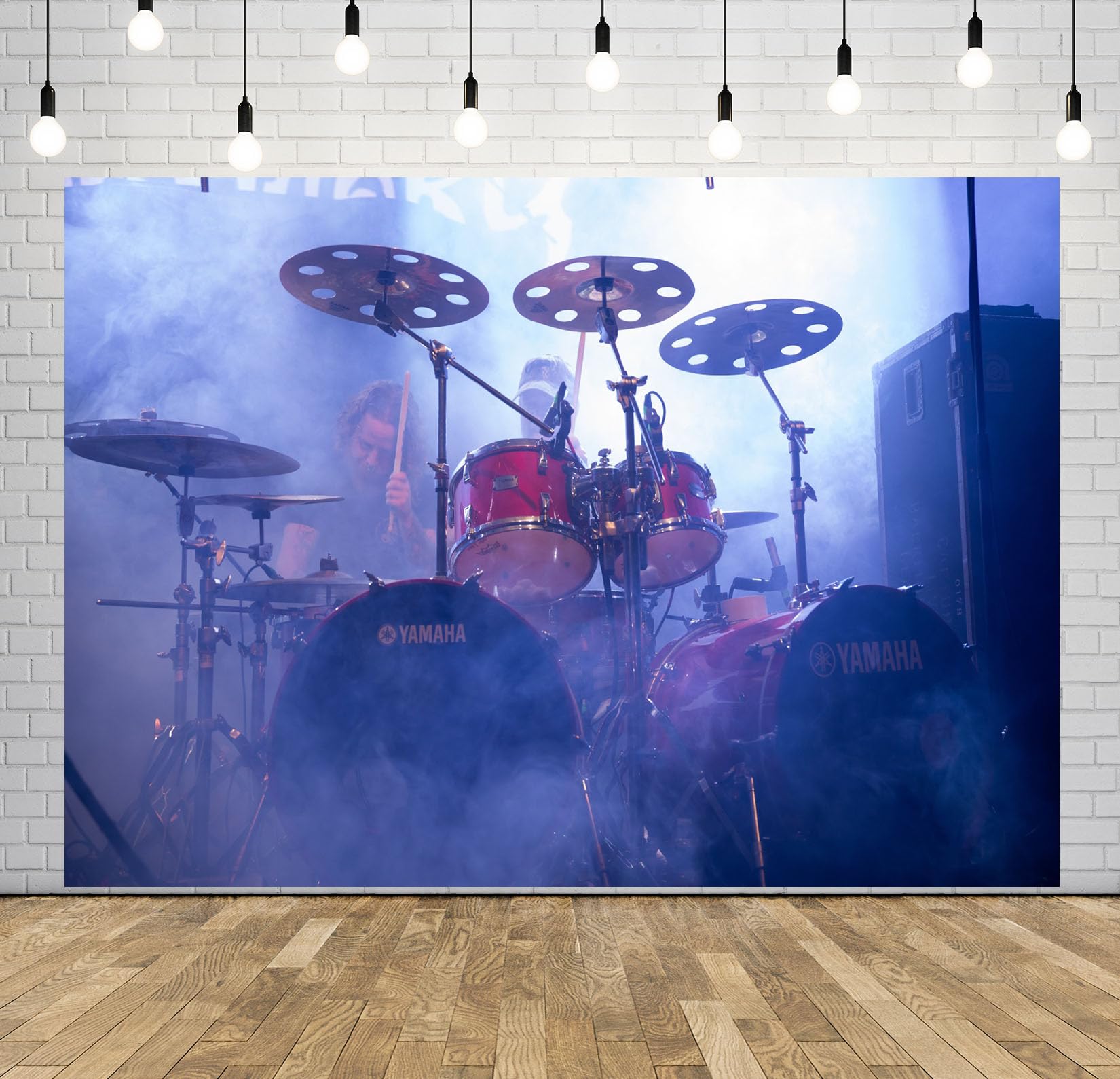 8x8FT (2.5x2.5m) Batteria Rossa Sul Palco Sfondo Fotografico