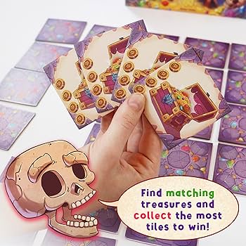 Amazon.com: FoxMind Games: Treasure of The Dragons - Tile Flipping