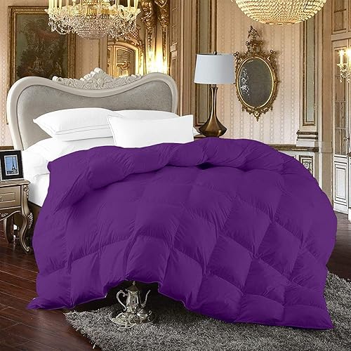 Miniatura 10 de Edredón con costuras en caja, color marrón, tamaño Super King de 120 x 120, 5 piezas, edredón cosido en caja, relleno de edredón de algodón para