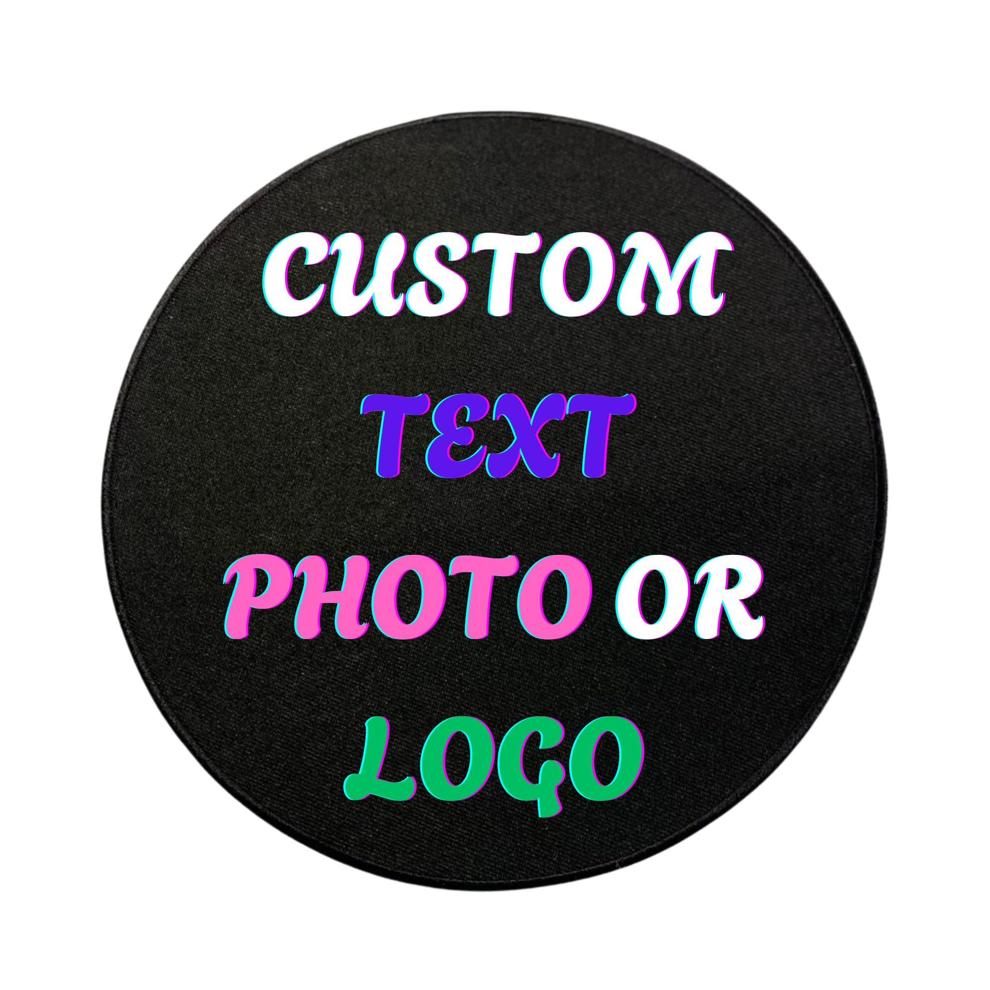 BeBuz Custom Printed Patches 19cm Iron On or Sew On Badges with Your Logo/Image Round Patch for Jackets, Bags, Uniforms School, Company, Birthday Gift