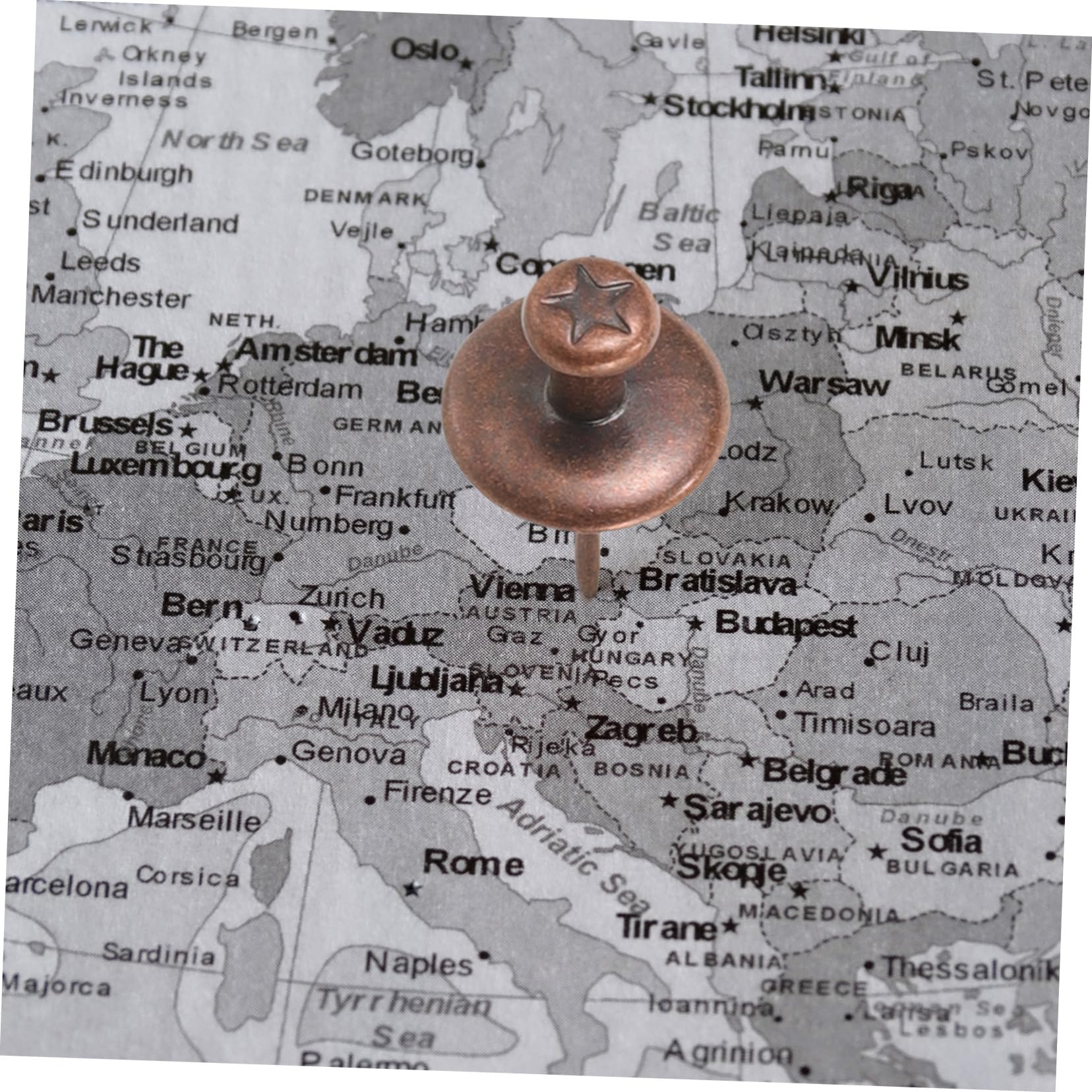 UKCOCO 100pezzi Chiodi Da Muro Di Chiodini Decorativi Per Appendere Chiavi e Opere Arte Design Elegante e Resistente Antico Versatili e Pratici Per Ogni Spazio