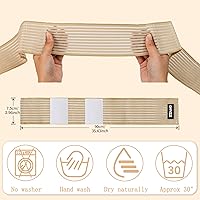 Vista 2 de ONTYZZ Vendaje de compresión ajustable para pantorrilla, rodilleras elásticas deportivas para reemplazo de muñeca, codo y tobillo