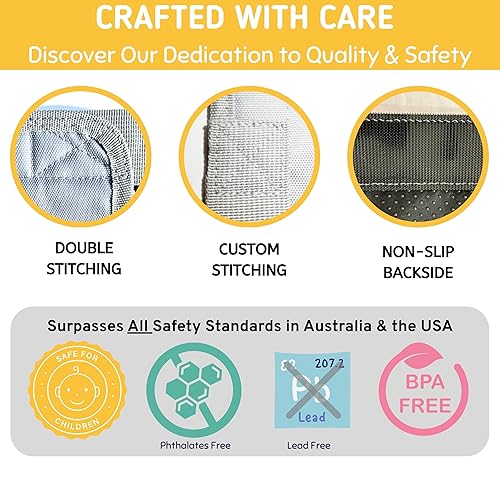 Miniatura 7 de Kit esencial de viaje de 3 piezas eleva la comodidad de viaje de tu hijo con el extensor de asiento de avión para niñoscama de avión