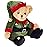 Bearington Jingle Toes Christmas Plush, 14 Inch Teddy Bear, Elf Stuffed Animal
