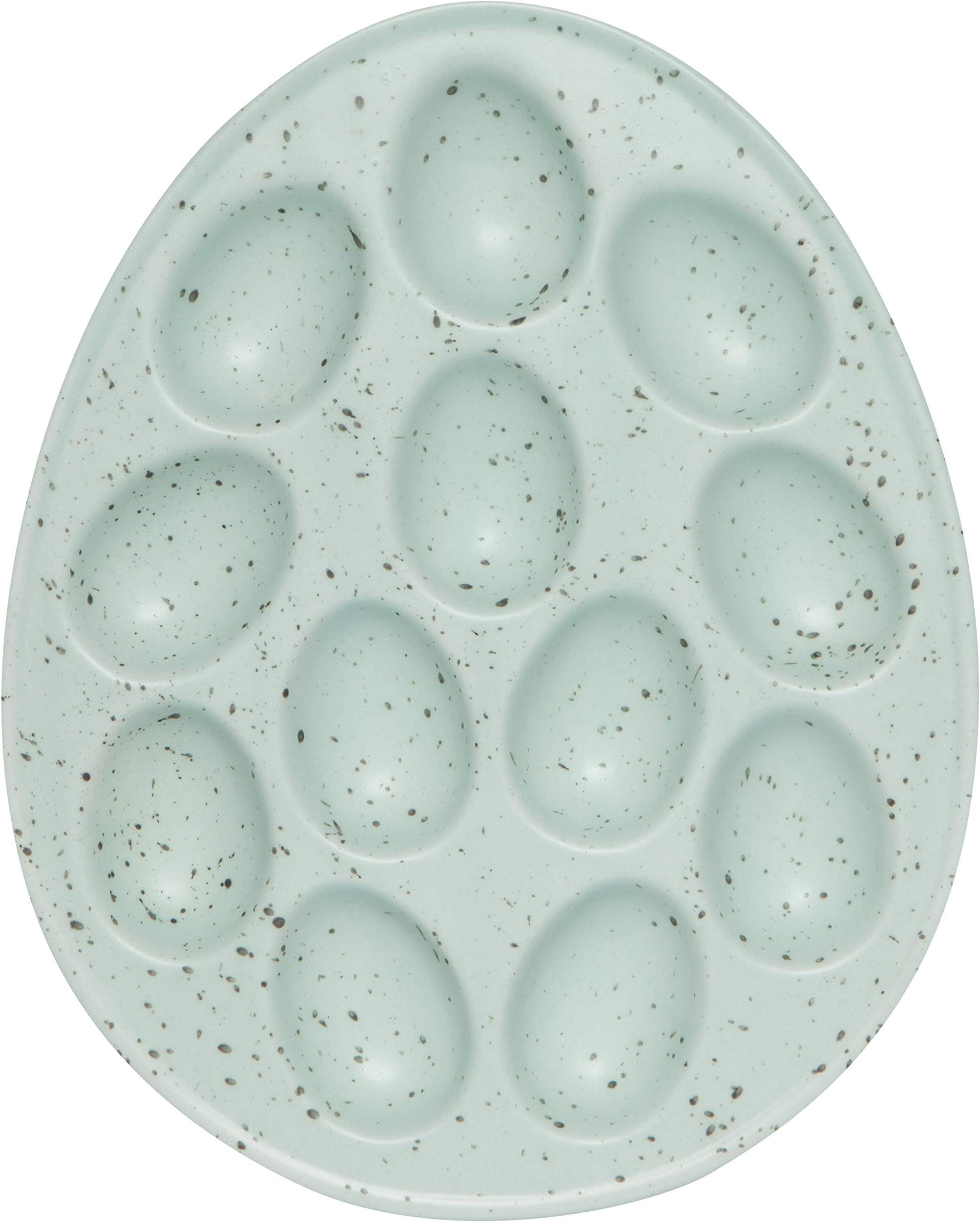 Now Designsed Egg Tray, Robin Blue - Holds Dozen Eggs | Stoneware
