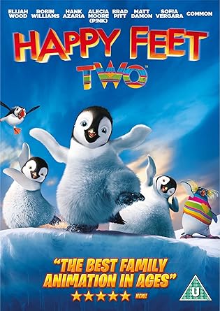 Happy Feet Two Dvd 12 Amazon Co Uk Elijah Wood Robin Williams Hank Azaria Pink Brad Pitt Matt Damon George Miller Elijah Wood Robin Williams Electronics Photo