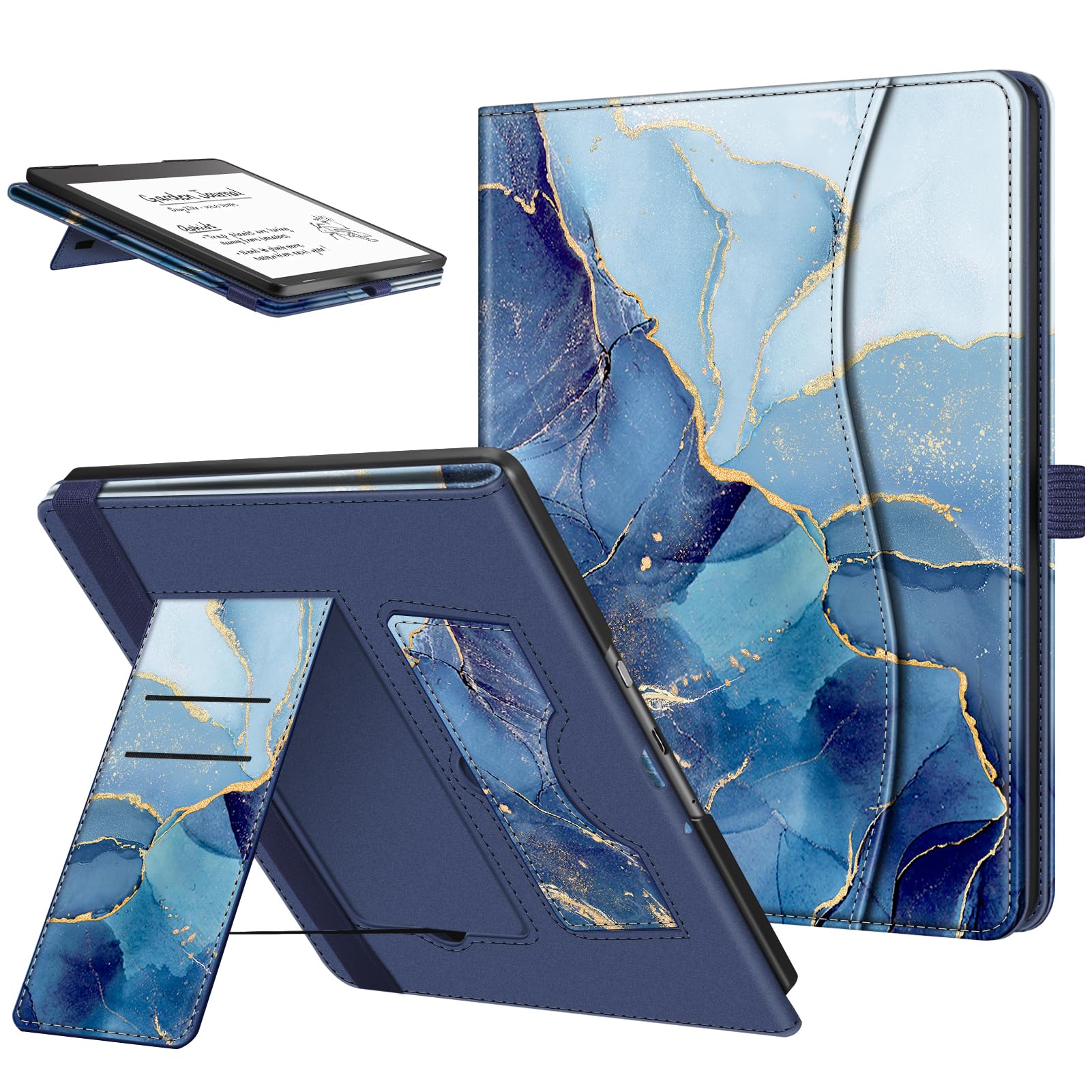Custodia Per Kindle Scribe 10,2 Pollici (2024/2022) - Cover Protettiva Con Supporto, Porta Penna E Sveglia Automatica, Nera