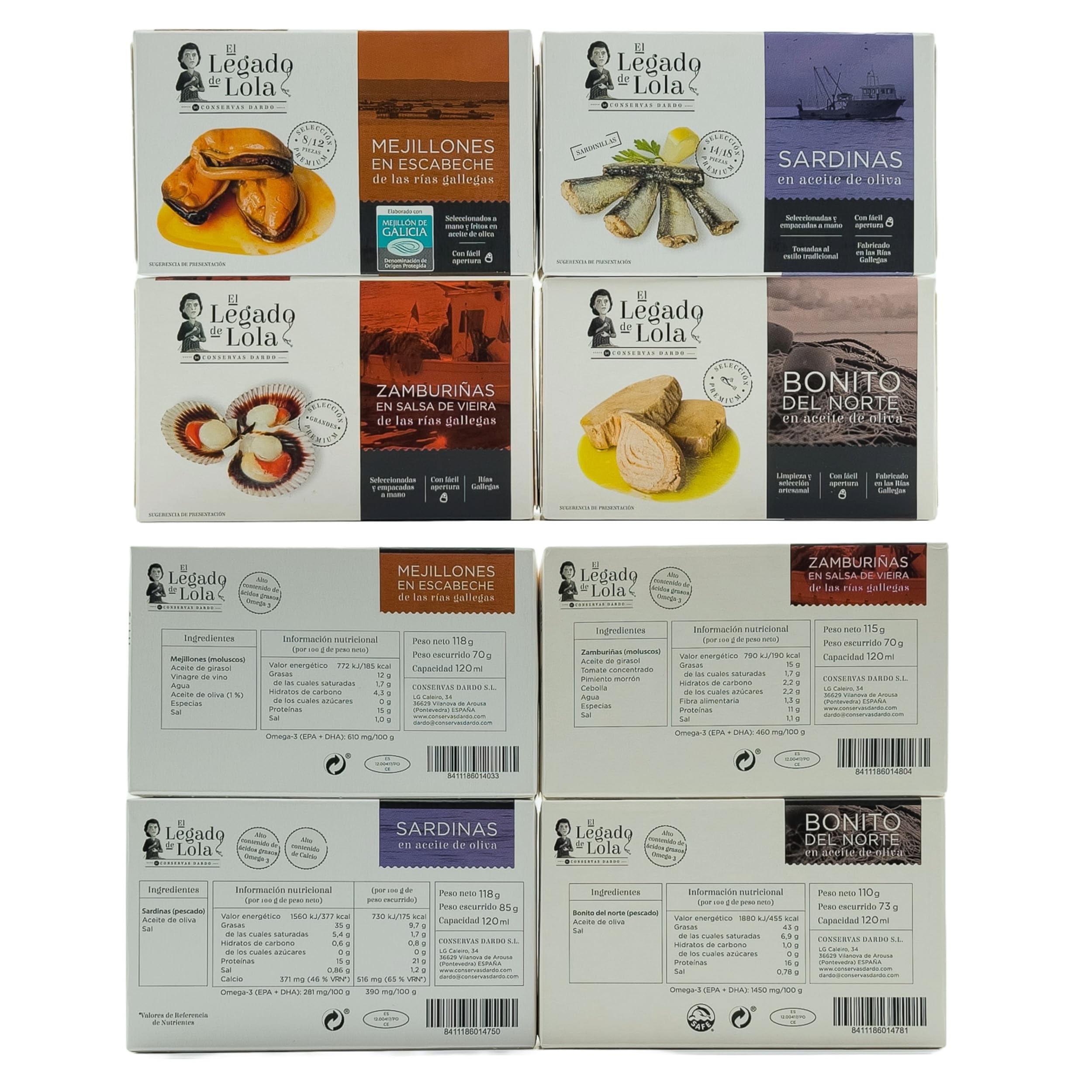 Pack Conservas para Regalar Areal de VinNatura - Lote Gourmet de Galicia