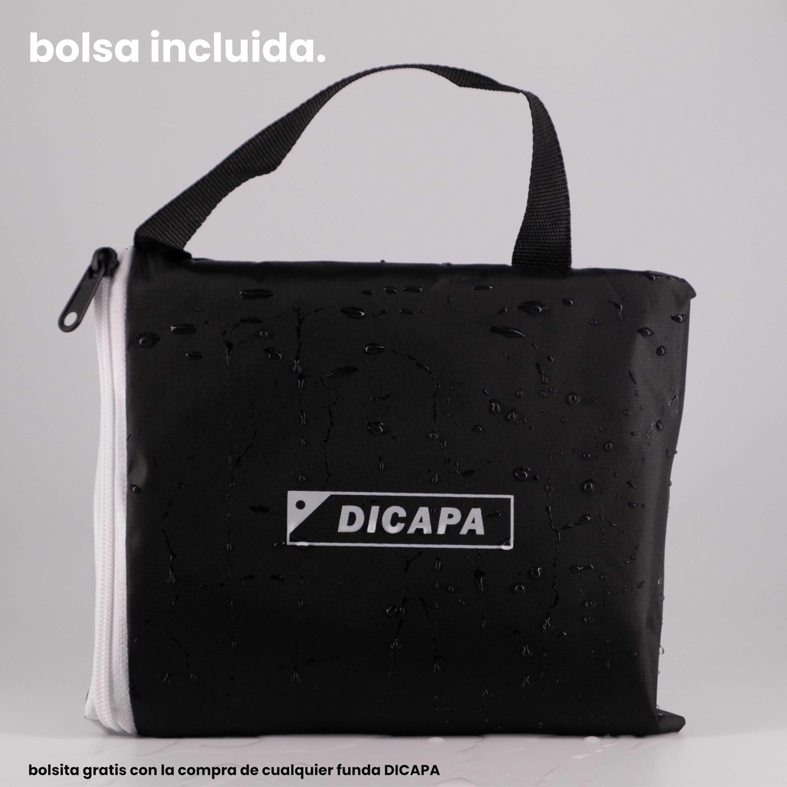 DICAPA Funda Sofa Exterior Impermeable 175x90x90cm Negro, Funda Protectora para Sofá de Jardín y Terraza, Protege tu sofá y muebles de exterior todo el año