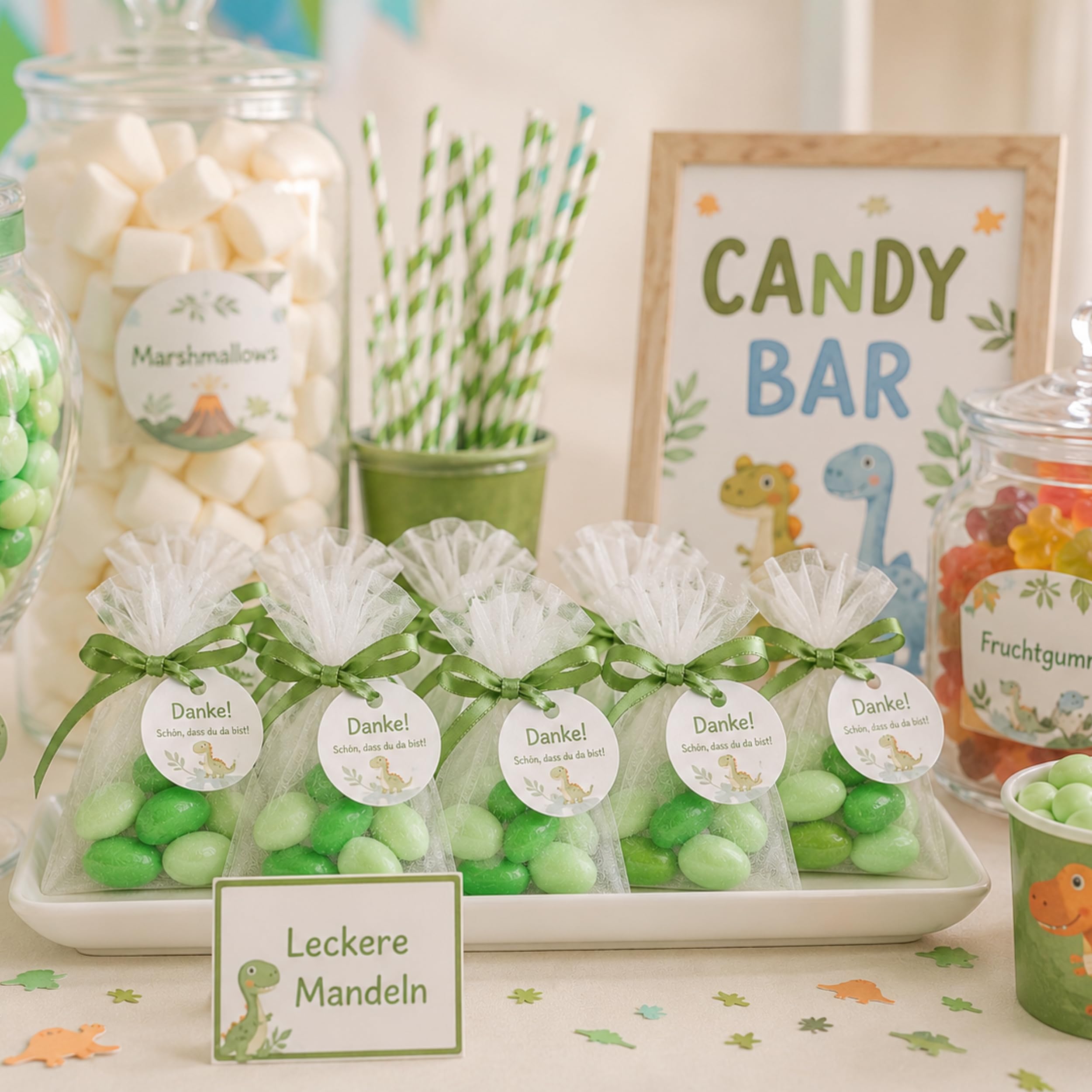EinsSein 1kg Dragees amandes au chocolat Mélange de saveurs Mix vert brillant | ca. 160 pièce Dragées Mariage Baptême Communion Célébrer Fête Candybar | cadeaux d’invités | Amandes | Badem sekeri